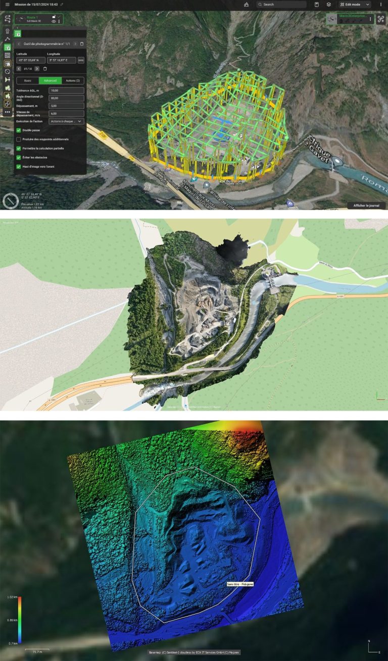 Relevés topographiques & cartographie avec des drones